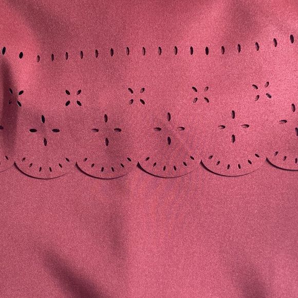 Womens 41 Hawthorn Burgundy Popover Dress Large - Picture 10 of 11